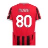 Maglia A.C. Milan Musah 80 Prima Divisa 2024-25
